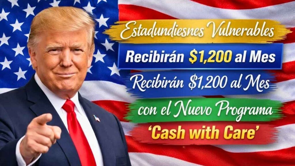 Estadounidenses Vulnerables Recibirán $1,200 al Mes con el Nuevo Programa ‘Cash with Care’